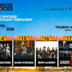  Firenze Rocks 2018, la seconda edizione al Visarno Arena 